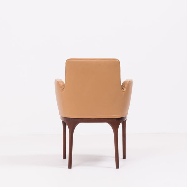Porada Brown Leather Armchair @ REHAUS