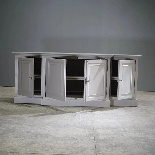 Restoration Hardware French Panel Grey Media Sideboard by Luay Al - Rawi - REHAUS - Restoration Hardware