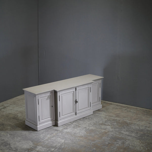 Restoration Hardware French Panel Grey Media Sideboard by Luay Al - Rawi - REHAUS - Restoration Hardware