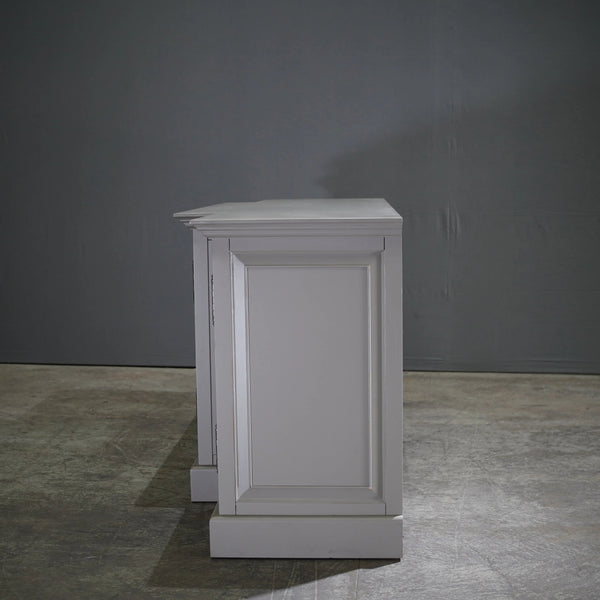 Restoration Hardware French Panel Grey Media Sideboard by Luay Al - Rawi - REHAUS - Restoration Hardware