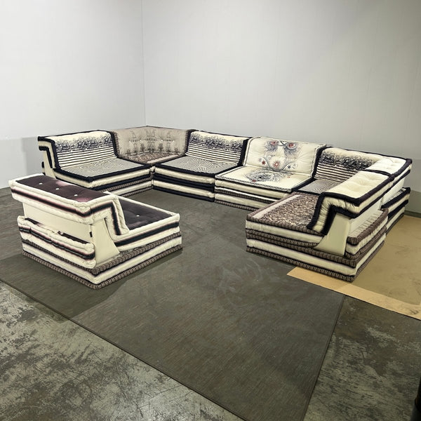 Roche Bobois Mah Jong Sectional Sofa by Jean Paul Gaultier, Set of Twenty One @ REHAUS