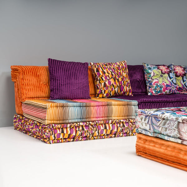 Roche Bobois Mah Jong Sectional Sofa & Ottoman in Custom Upholstery Set of 20 - REHAUS - Hans Hopfer