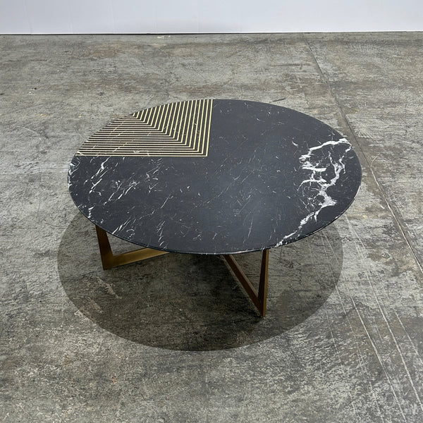 Small Gold Radius Coffee Table by Alex Mint @ REHAUS