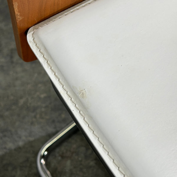 Swing Walnut and Leather Chairs by Calligaris, Set of Eight @ REHAUS