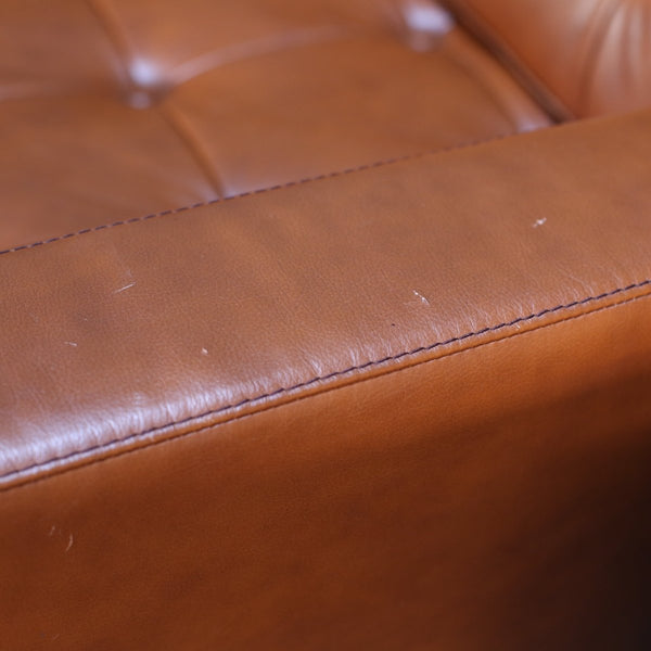 Tawny Brown Leather Armchair @ REHAUS