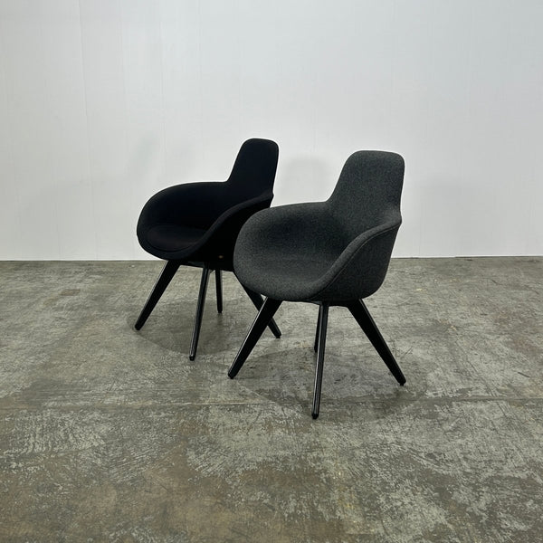 Tom Dixon Black Scoop High Back Chair @ REHAUS