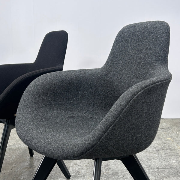 Tom Dixon Grey Scoop High Back Chair @ REHAUS
