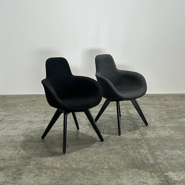 Tom Dixon Grey Scoop High Back Chair @ REHAUS