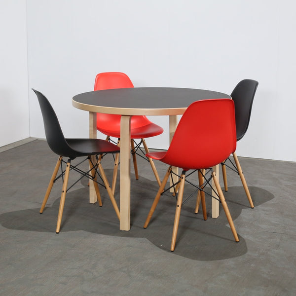 Vitra Black Eames DSW Chair, Set of Two @ REHAUS