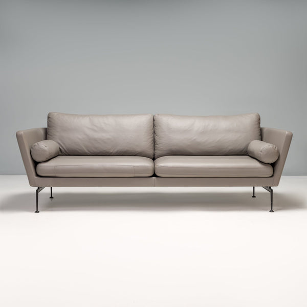 Vitra by Antonio Citterio Grey Leather Suita Three - Seat Sofa, 2021 - REHAUS - Antonio Citterio