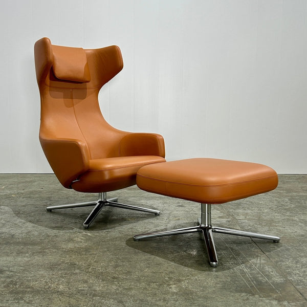 Vitra Grand Repos Armchair and Ottoman by Antonio Citterio @ REHAUS