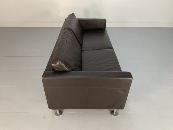 Vitra Park 2 - Seat Sofa - In Dark Brown Leather @ REHAUS