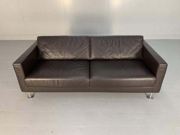 Vitra Park 2 - Seat Sofa - In Dark Brown Leather @ REHAUS