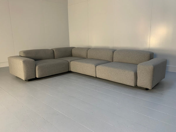 Vitra Place L - Shape Sofa - In Cosy Grey Wool @ REHAUS
