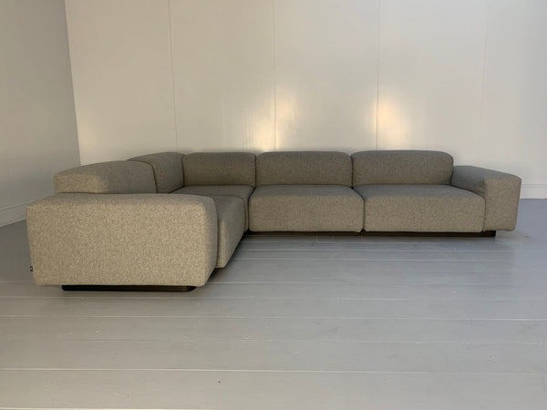 Vitra Place L - Shape Sofa - In Cosy Grey Wool @ REHAUS
