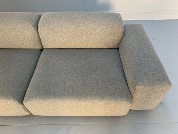 Vitra Place L - Shape Sofa - In Cosy Grey Wool @ REHAUS