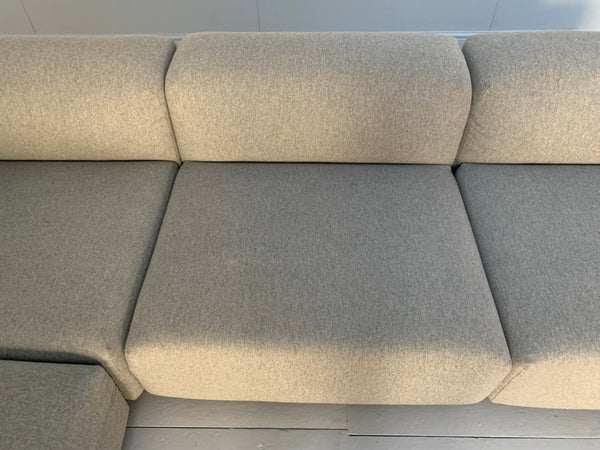Vitra Place L - Shape Sofa - In Cosy Grey Wool @ REHAUS