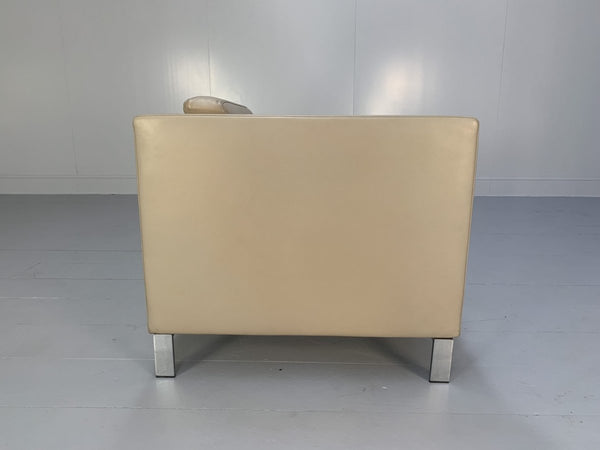 Walter Knoll Foster 500.10 Armchair - In Ivory Leather @ REHAUS
