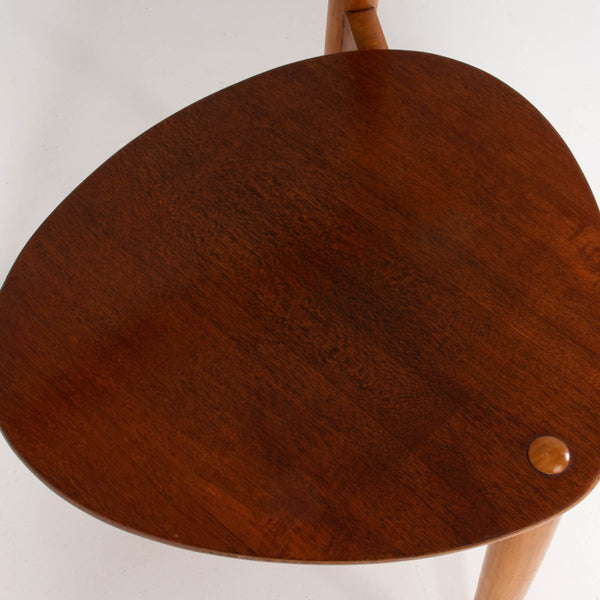 Hans Wegner for Fritz Hansen FH4103 Beech & Teak Heart Chairs @ REHAUS