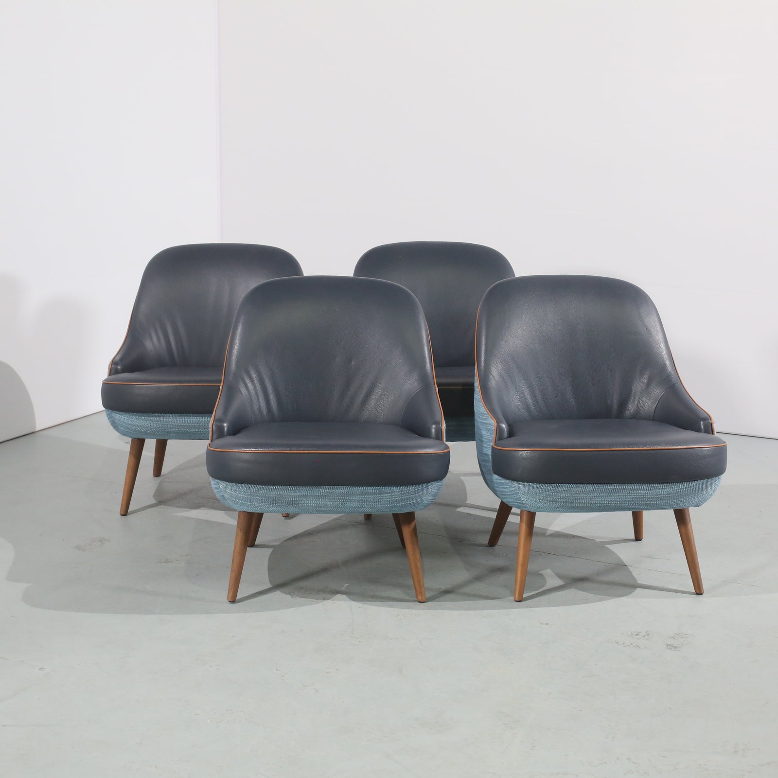 Walter Knoll 375 Armchairs, Set of Four