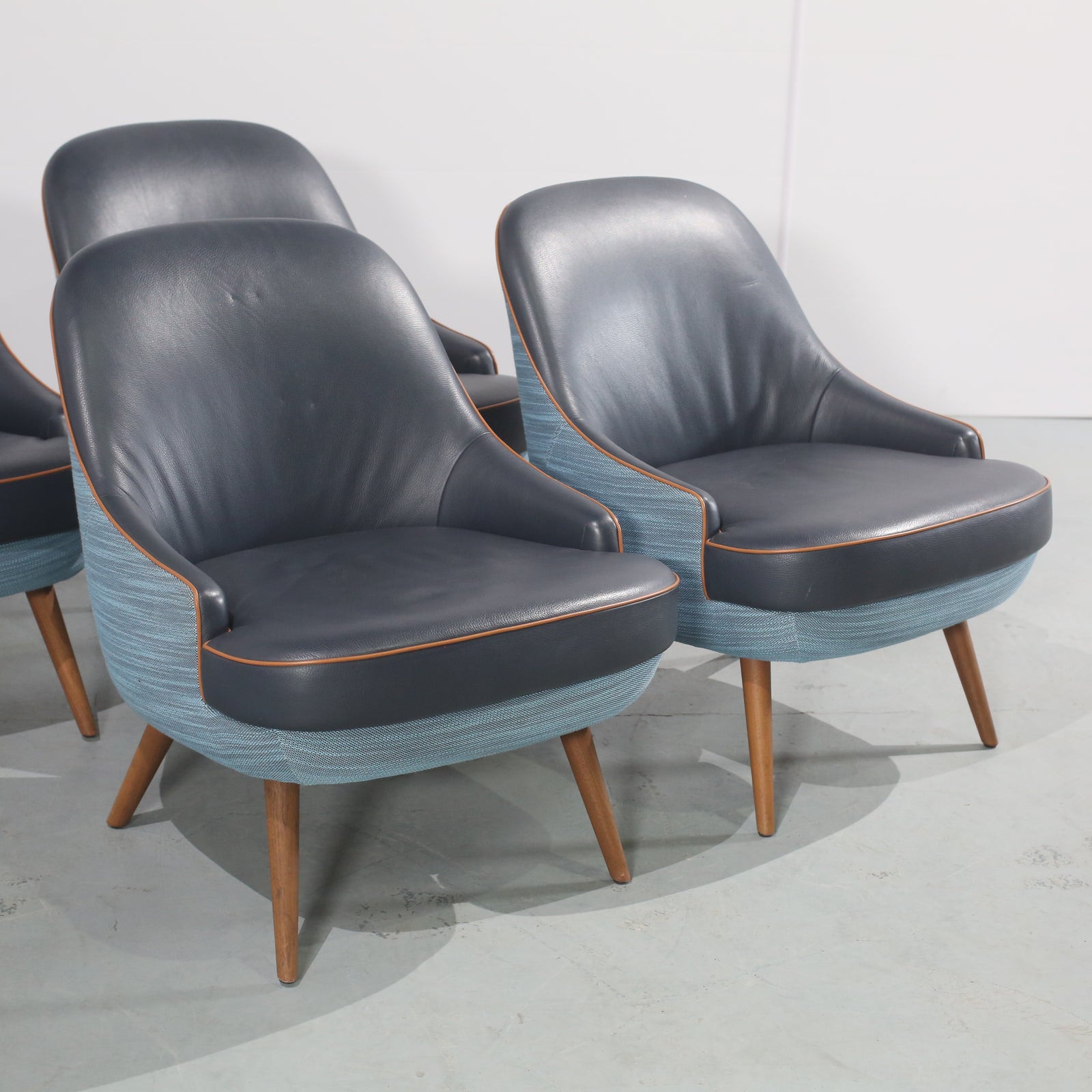 Walter Knoll 375 Armchairs, Set of Four