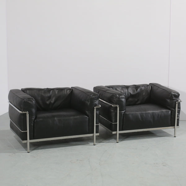 Cassina LC3 Armchair, Set of Two