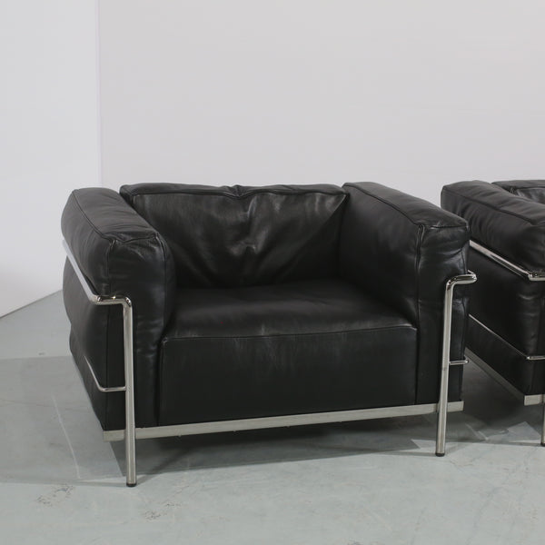 Cassina LC3 Armchair, Set of Two