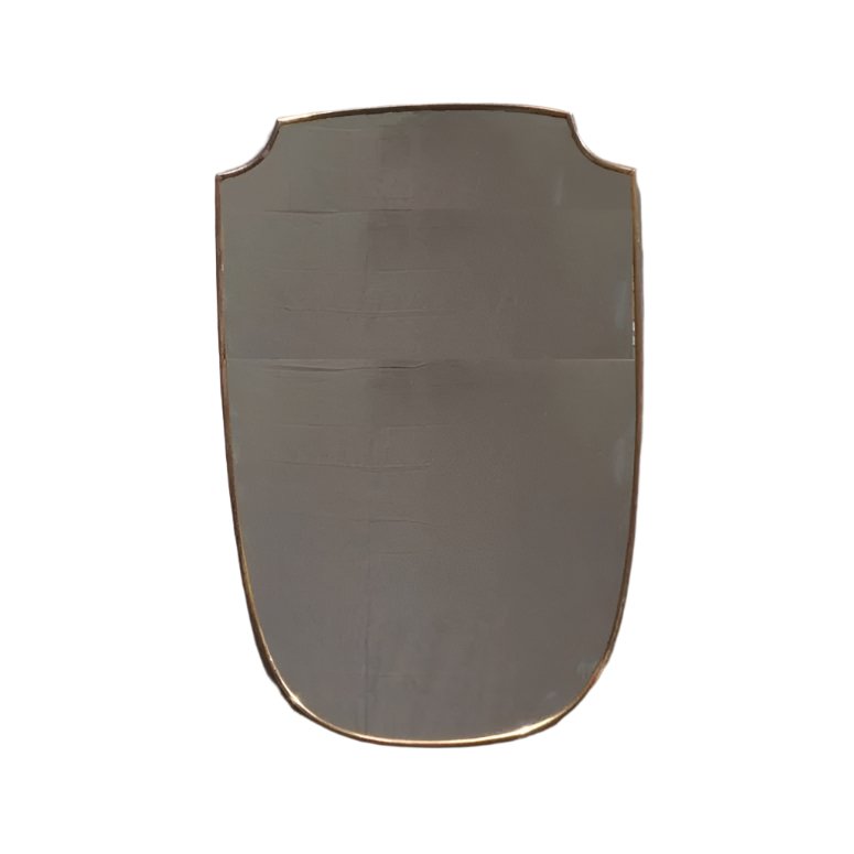 1950s Italian Shield Shape Wall Mirror - REHAUS - Unknown