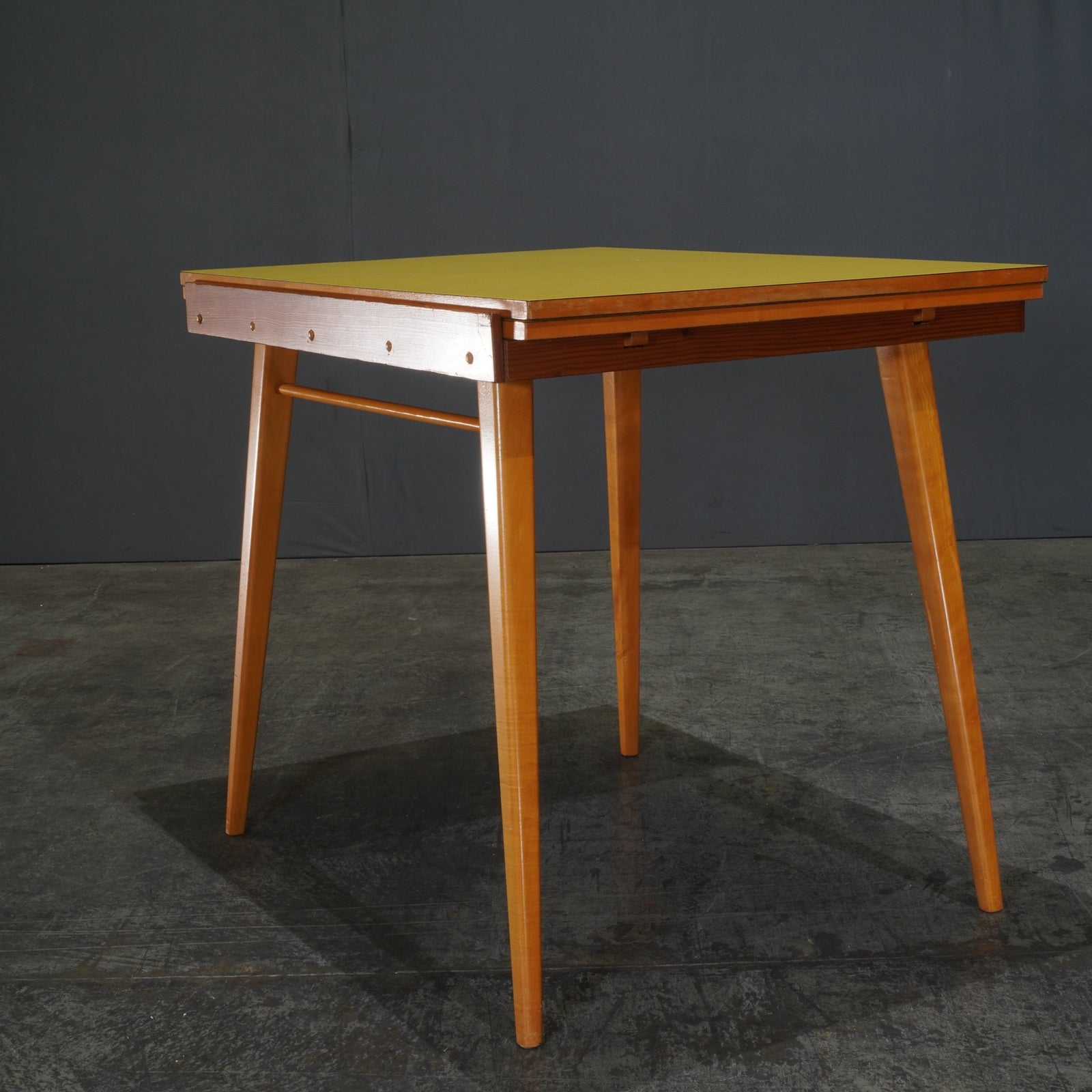 1960s Formica Folding Dining Table in Yellow - REHAUS - Unknown