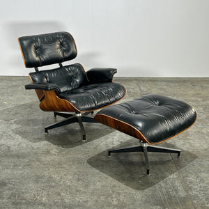 1970's Rosewood Eames Chair & Ottoman by Herman Miller @ REHAUS