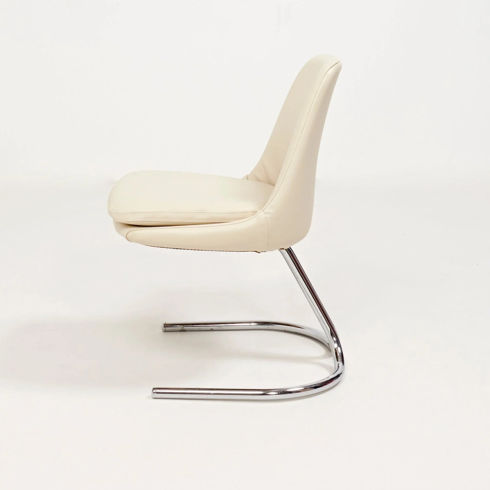 1970s Vintage Chrome Cantilever Dining Chairs - REHAUS - 1970's