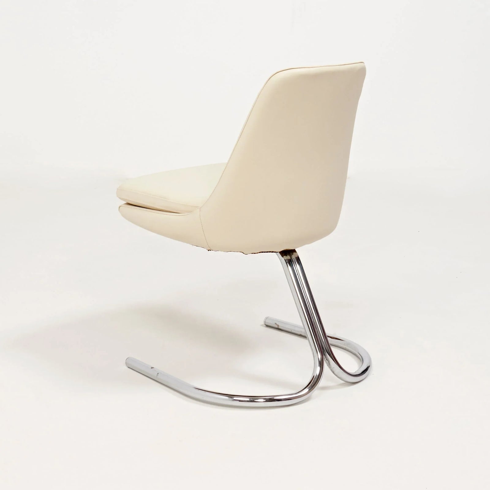1970s Vintage Chrome Cantilever Dining Chairs - REHAUS - 1970's