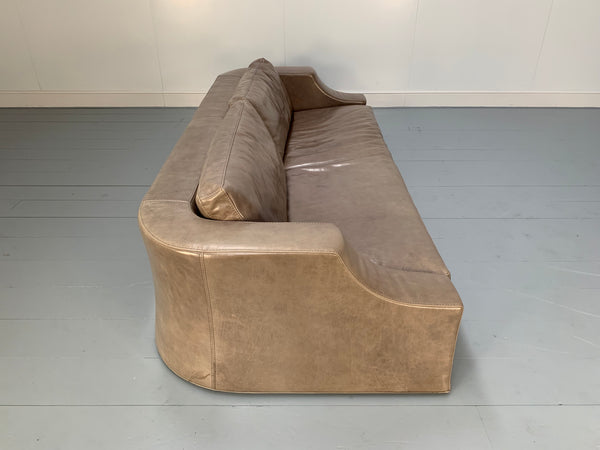 Baxter of Italy 4-Seat Sofa - In Grey Brown Tuscany Leather