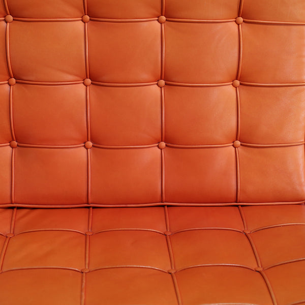 Knoll Barcelona Chairs and Footstool by Ludwig Mies van der Rohe