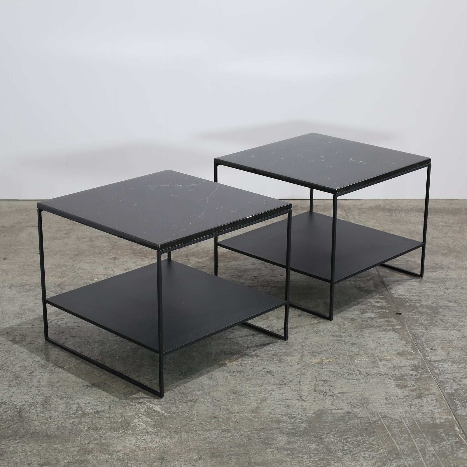 Marble Side Table by Minotti, Set of Two
