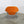 Knoll Orange Womb Chair and Ottoman by Eero Saarinen