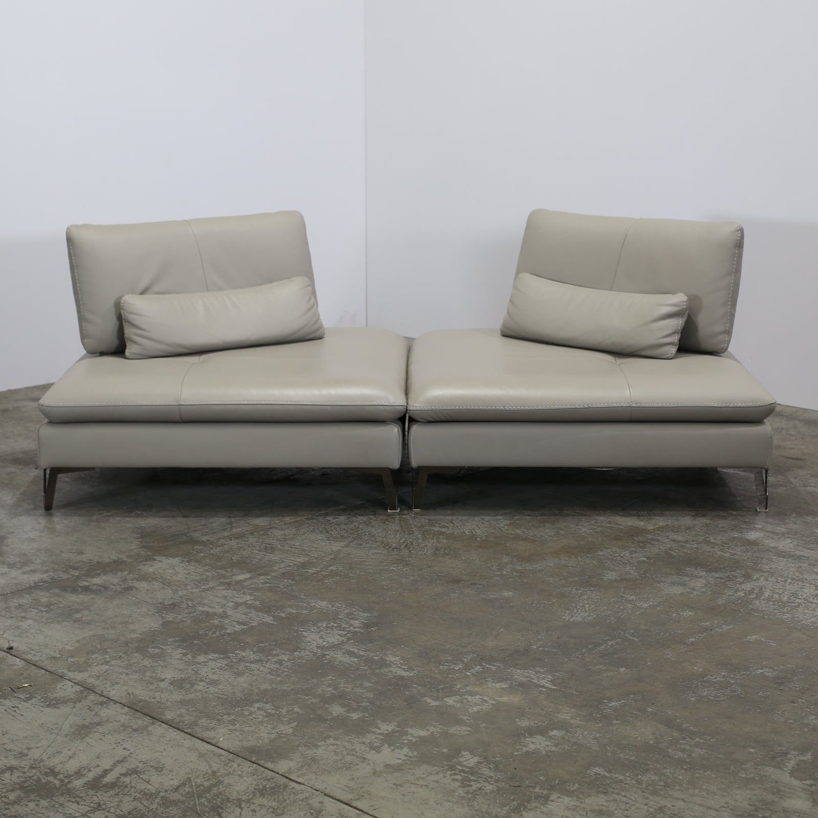Roche Bobois Scenario Leather Living Room Set by Sacha Lakic