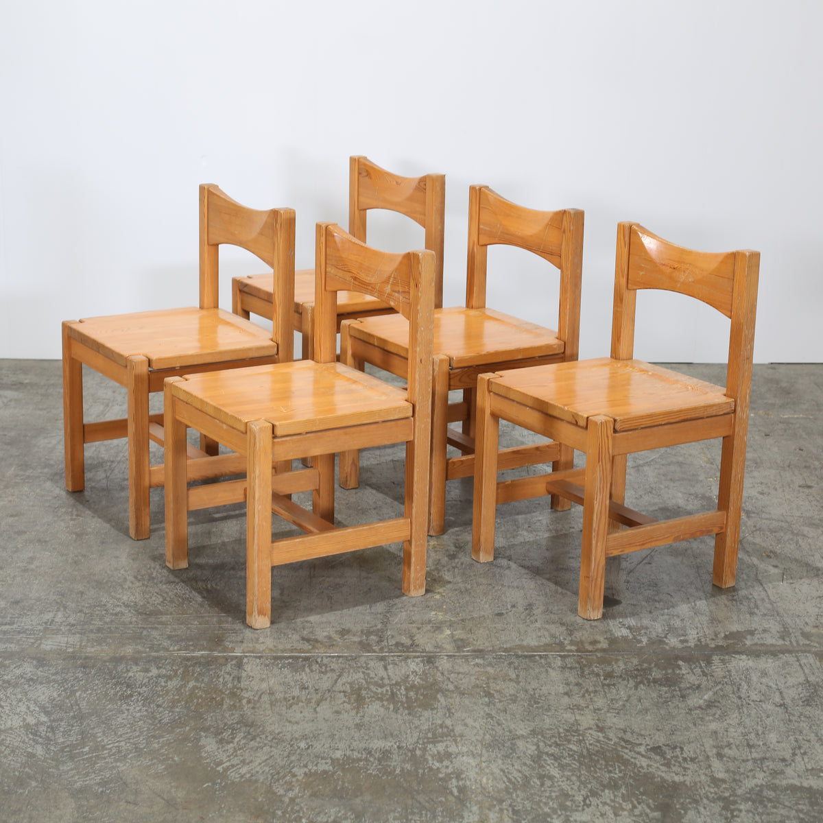 Vintage Hongisto Chairs by Ilmari Tapiovaara for Laukaan Puu, Set of Five