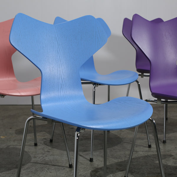 Fritz Hansen Grand Prix Chairs by Arne Jacobsen, Set of Six