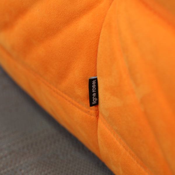 Ligne Roset Orange Three Seater Togo by Michel Ducaroy