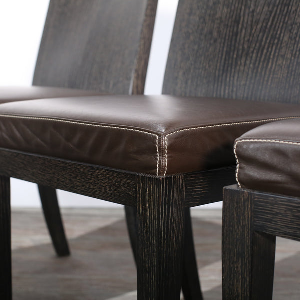 Hermès Reeditions Dining Chairs by Jean-Michel Frank, Set of Eight