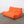 Ligne Roset Orange Modular Togo Sofa and Footstool by Michel Ducaroy, Set of Five