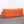 Ligne Roset Orange Modular Togo Sofa and Footstool by Michel Ducaroy, Set of Five