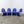 Mid-century Modern Blue Panton Chair by Verner Panton for Vitra, Set of Four