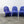 Mid-century Modern Blue Panton Chair by Verner Panton for Vitra, Set of Four