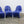 Mid-century Modern Blue Panton Chair by Verner Panton for Vitra, Set of Four
