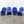 Mid-century Modern Blue Panton Chair by Verner Panton for Vitra, Set of Four