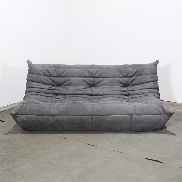Ligne Roset Grey Corner and Three Seater Togos, Set of Two
