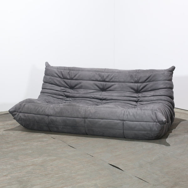Ligne Roset Grey Corner and Three Seater Togos, Set of Two