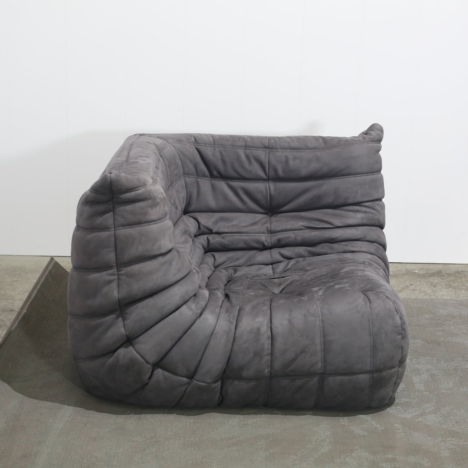 Ligne Roset Grey Corner and Three Seater Togos, Set of Two